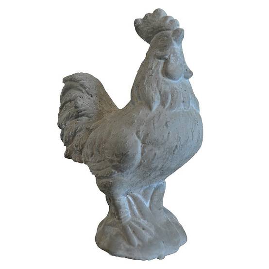 La Grande Prairie - Statuette coq ciment 13x07x18cm - Image 2