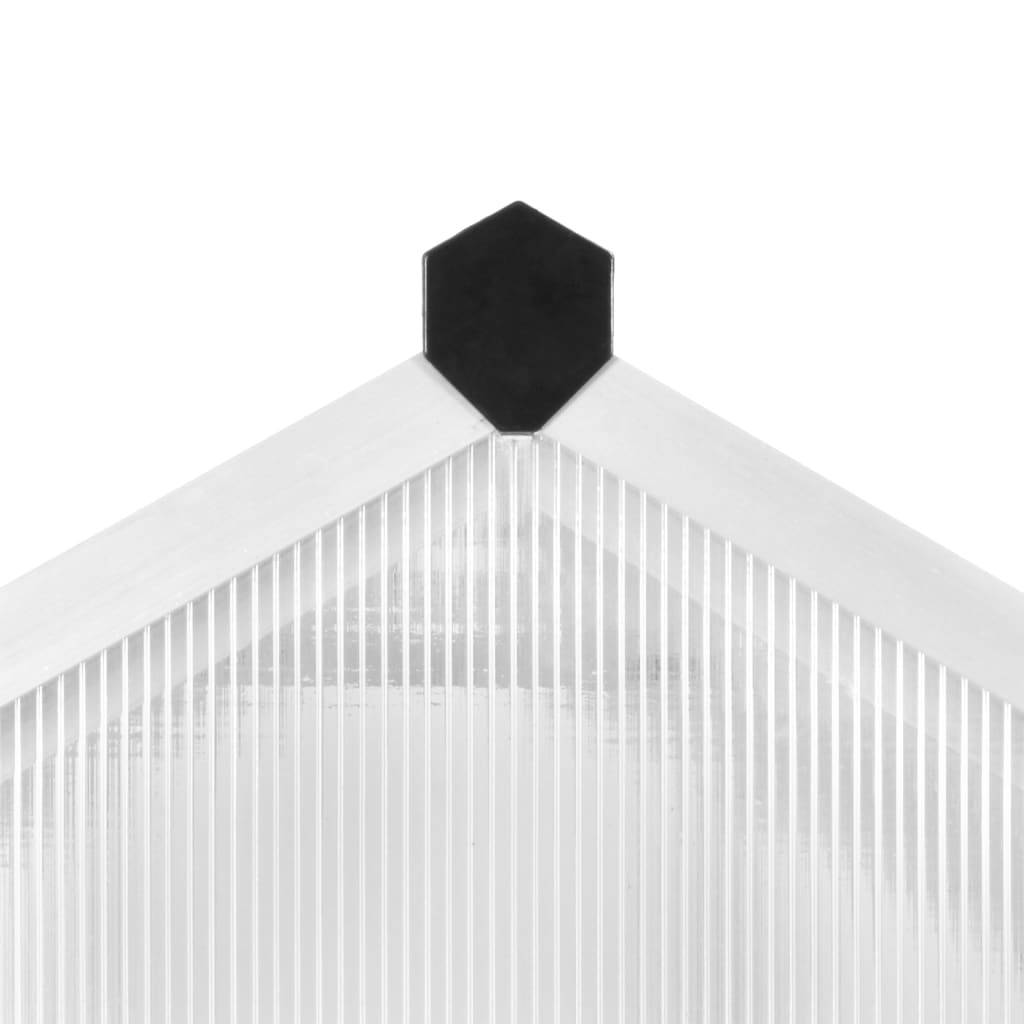 ComfortXL - Serre Jardin Aluminium Polycarbonate Culture Plantes Résistante UV 6,87m² Transparente - ComfortXL Outdoor Living - Image 8