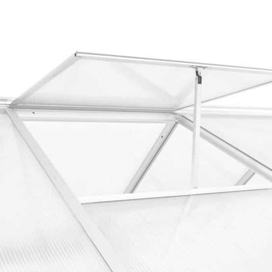 ComfortXL - Serre Jardin Aluminium Polycarbonate Culture Plantes Résistante UV 6,87m² Transparente - ComfortXL Outdoor Living - Image 4