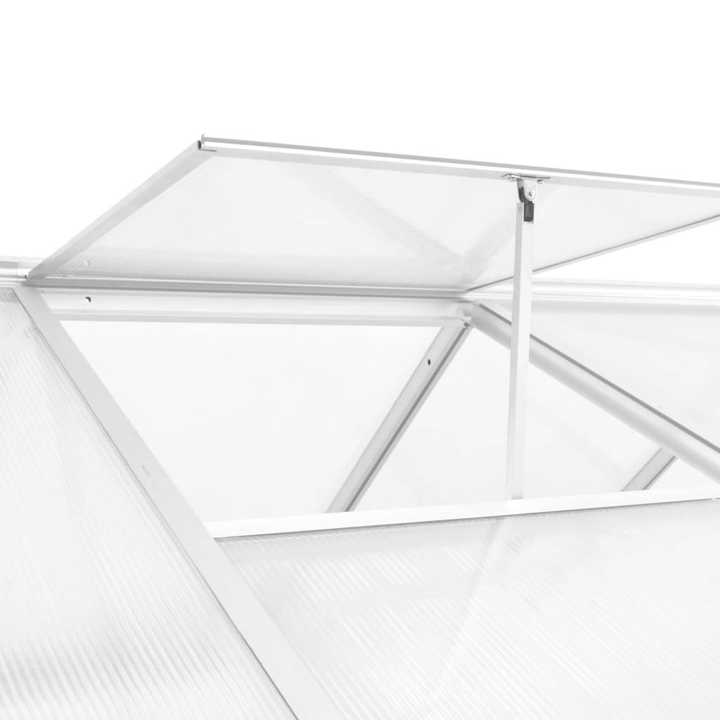 ComfortXL - Serre Jardin Aluminium Polycarbonate Culture Plantes Résistante UV 6,87m² Transparente - ComfortXL Outdoor Living - Image 4