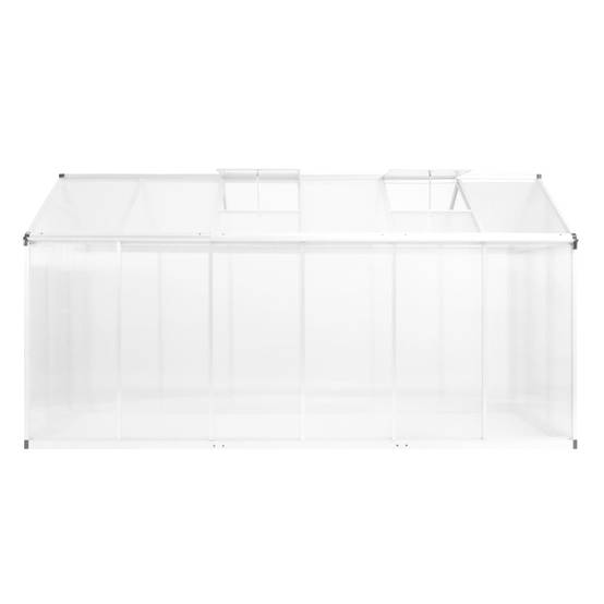 ComfortXL - Serre Jardin Aluminium Polycarbonate Culture Plantes Résistante UV 6,87m² Transparente - ComfortXL Outdoor Living - Image 2