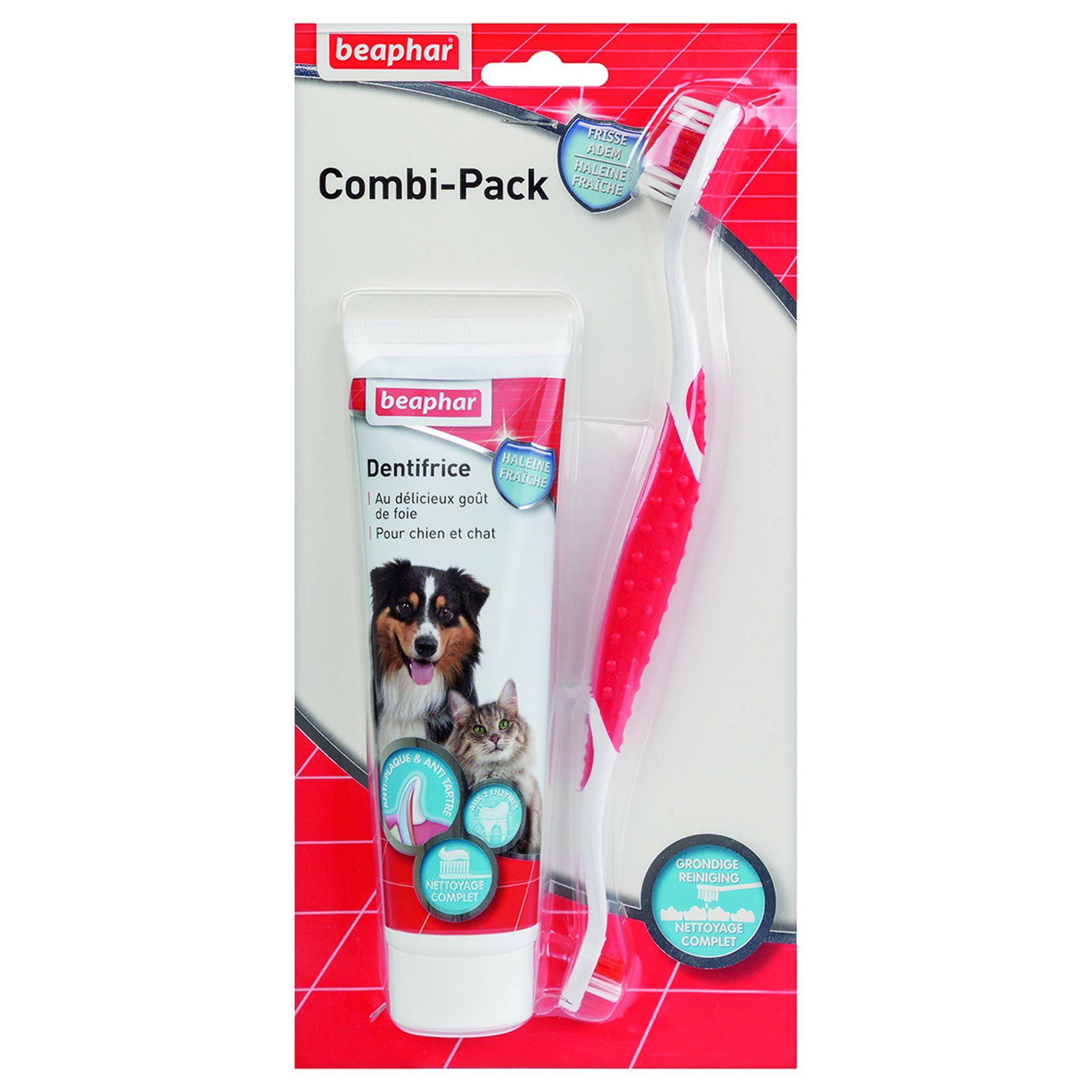 Pack Pâte dentifrice et brosse à dents Beaphar BEAPHAR - Image 1