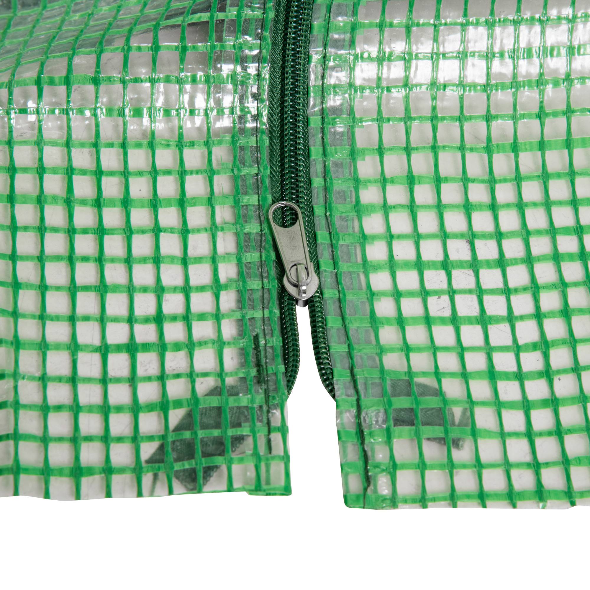 Sans Marque - Serre avec fenêtre zip, hiver, acier, balcon, jardin, 180x90x90cm, tomates, légumes, vert - Image 10