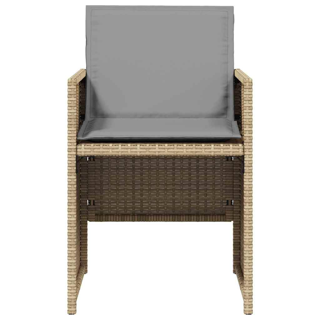 Prolenta Premium - Chaises de jardin rotin beige  50,5 x 54 x 79 cm  - Prolenta premium p3110.8 - Image 5