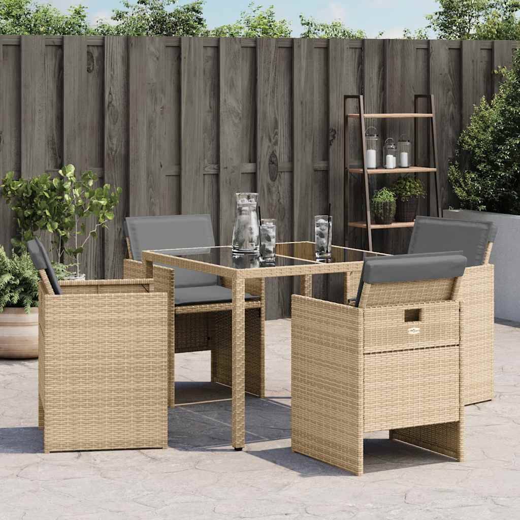 Prolenta Premium - Chaises de jardin rotin beige 50,5 x 54 x 79 cm - Prolenta premium p3110.8 - Image 3