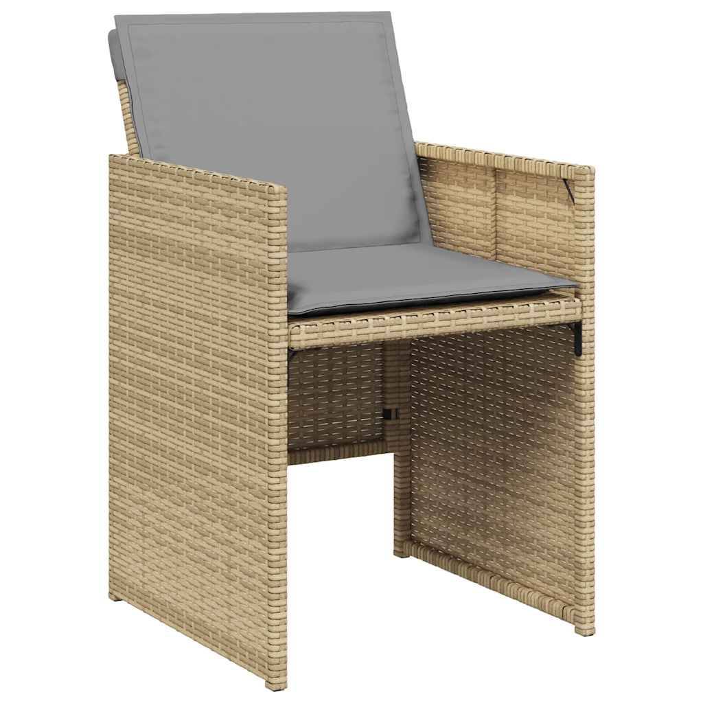 Prolenta Premium - Chaises de jardin rotin beige  50,5 x 54 x 79 cm  - Prolenta premium p3110.8 - Image 4