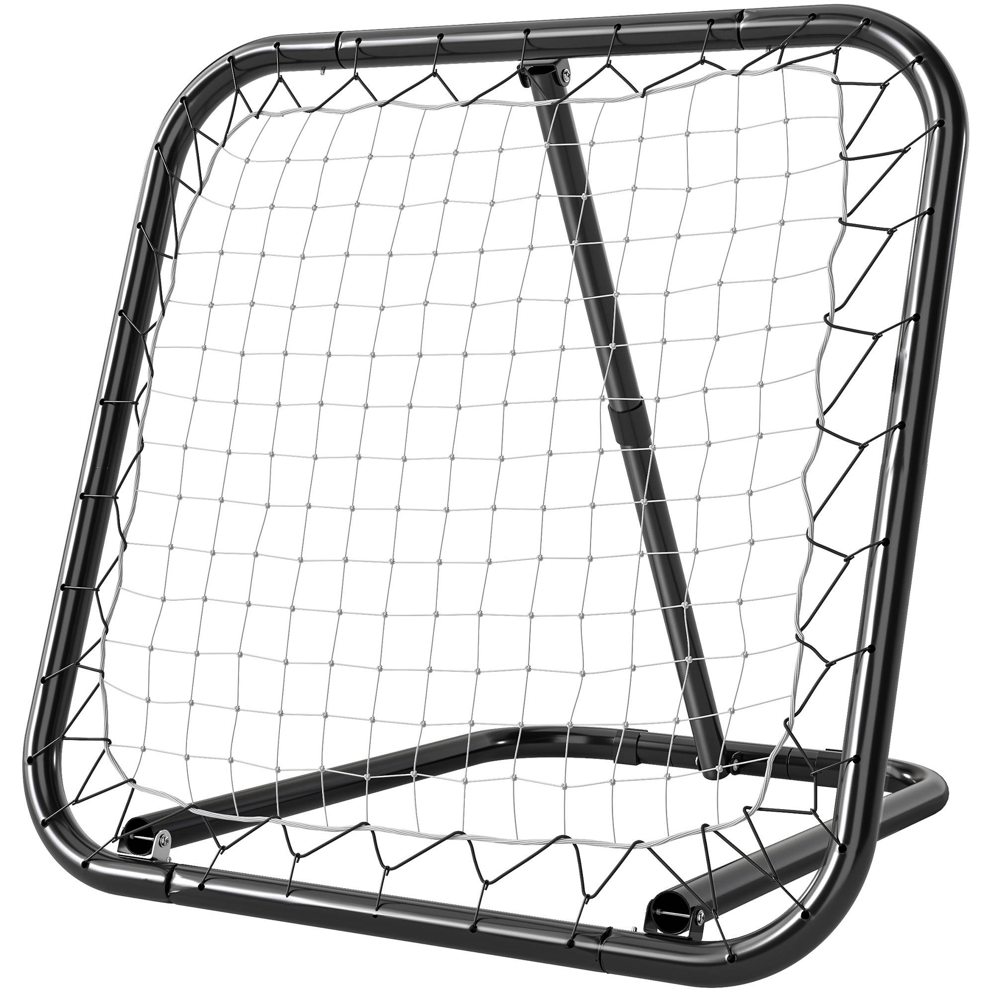 Mur de rebond football 78x84 cm, réglable 5 positions, portable avec piquets, entraînement jeunes, blanc - Image 2
