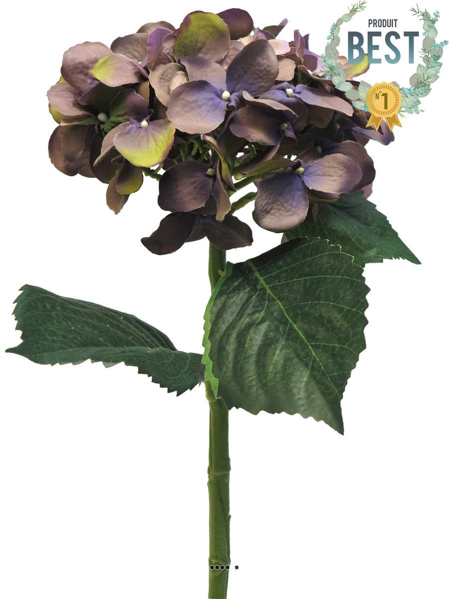 Artificielles - Hortensia artificiel en branche, H 48 cm Lavande - BEST - couleur: Lavande - Imagen 1