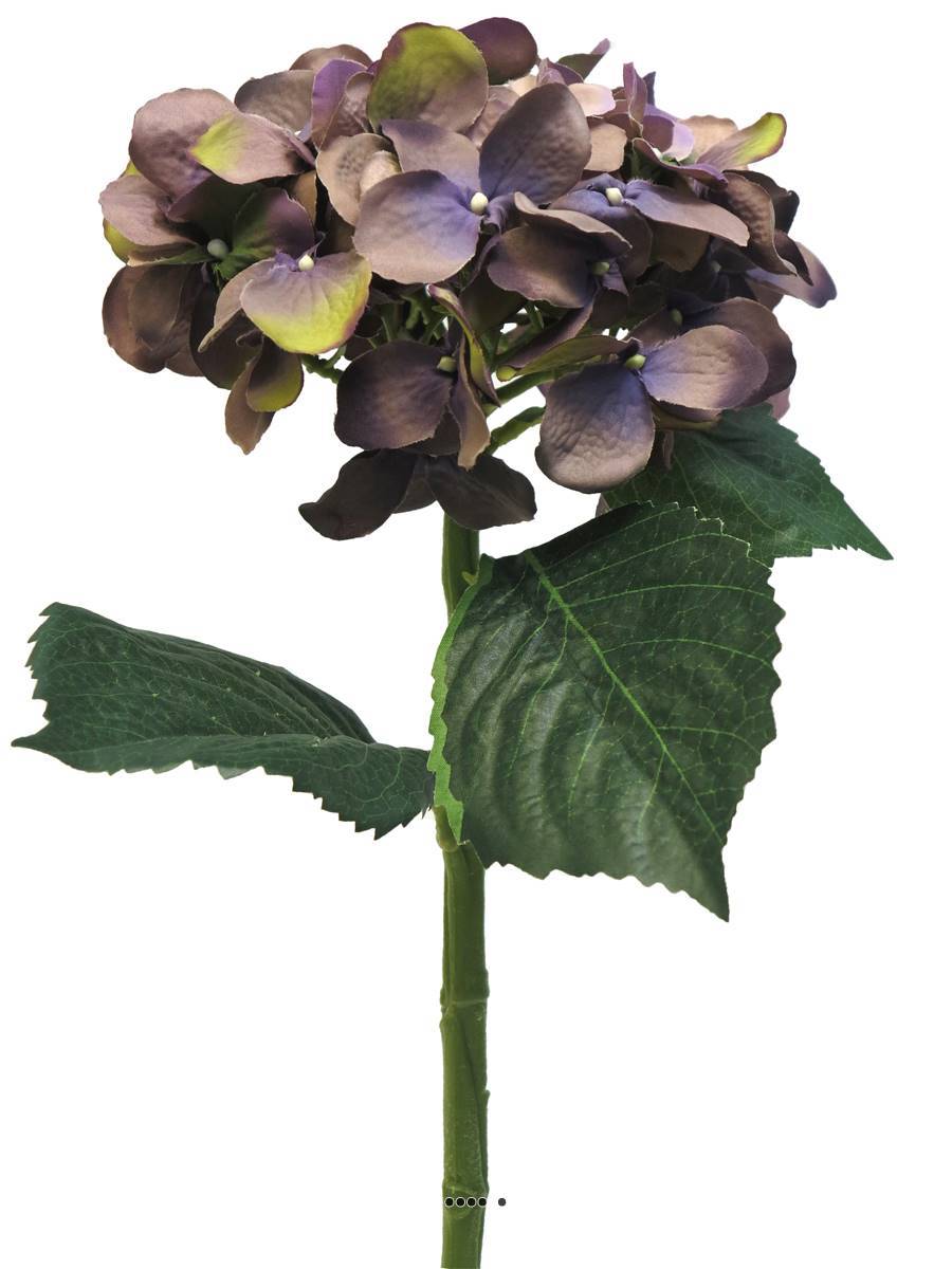 Artificielles - Hortensia artificiel en branche, H 48 cm Lavande - BEST - couleur: Lavande - Imagen 2