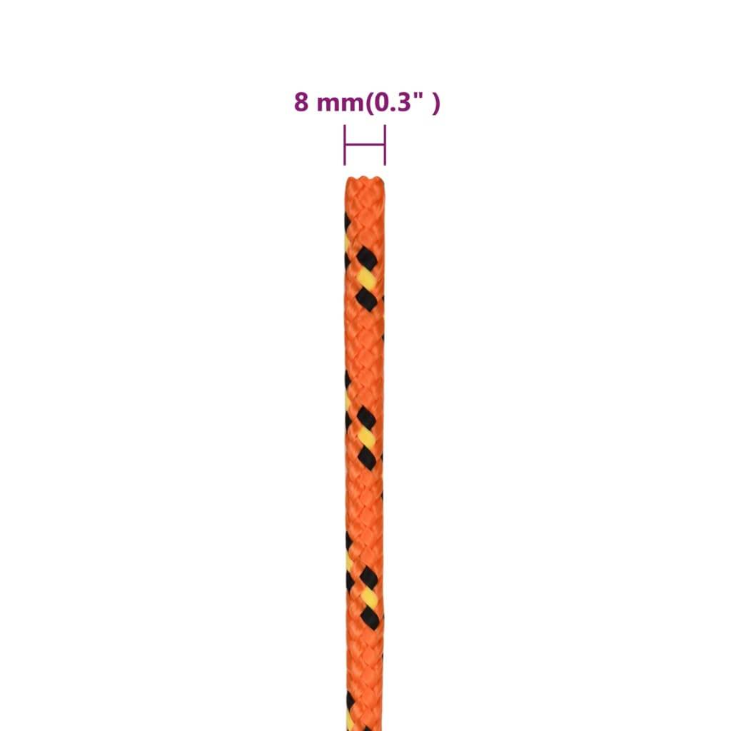 Corde de bateau Orange 8 mm 250 m Polypropylène Maison Chic - Image 6