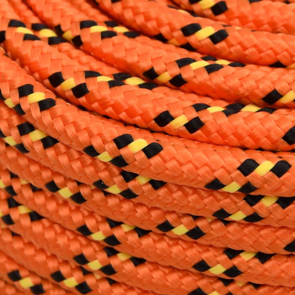 Corde de bateau Orange 8 mm 250 m Polypropylène Maison Chic - Image 4