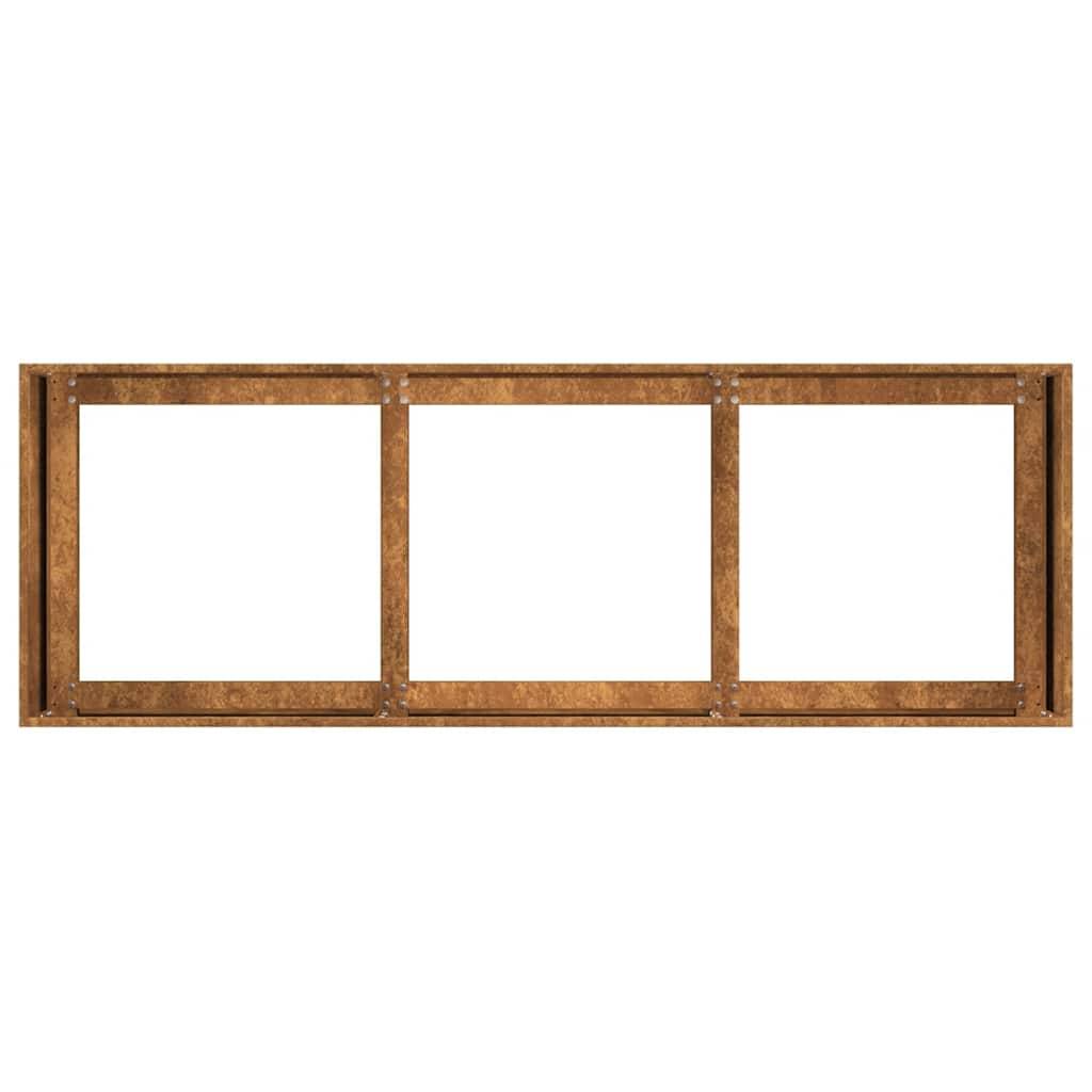 Vidaxl - Jardinière rouillé 120x40x40 cm acier inoxydable vidaXL 860681 - Image 7
