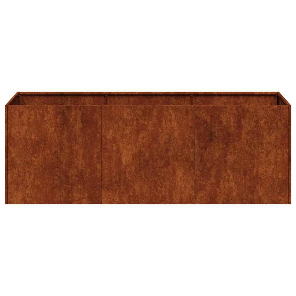 Vidaxl - Jardinière rouillé 120x40x40 cm acier inoxydable vidaXL 860681 - Image 6