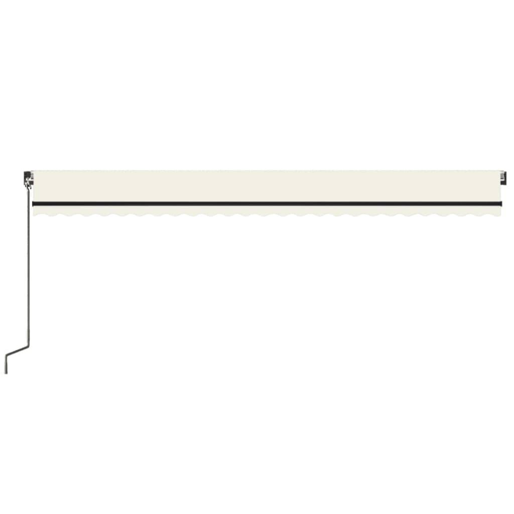 Auvent rétractable manuel Aluminium Terrasse Imperméable 600x350 cm Crème - ComfortXL Outdoor Living - Image 4