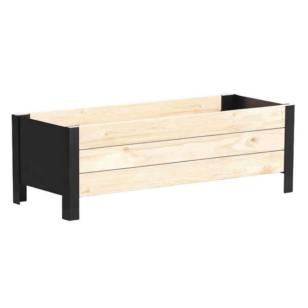 Upyard - Jardinière en bois et métal Modern Bas Upyard - Imagen 2