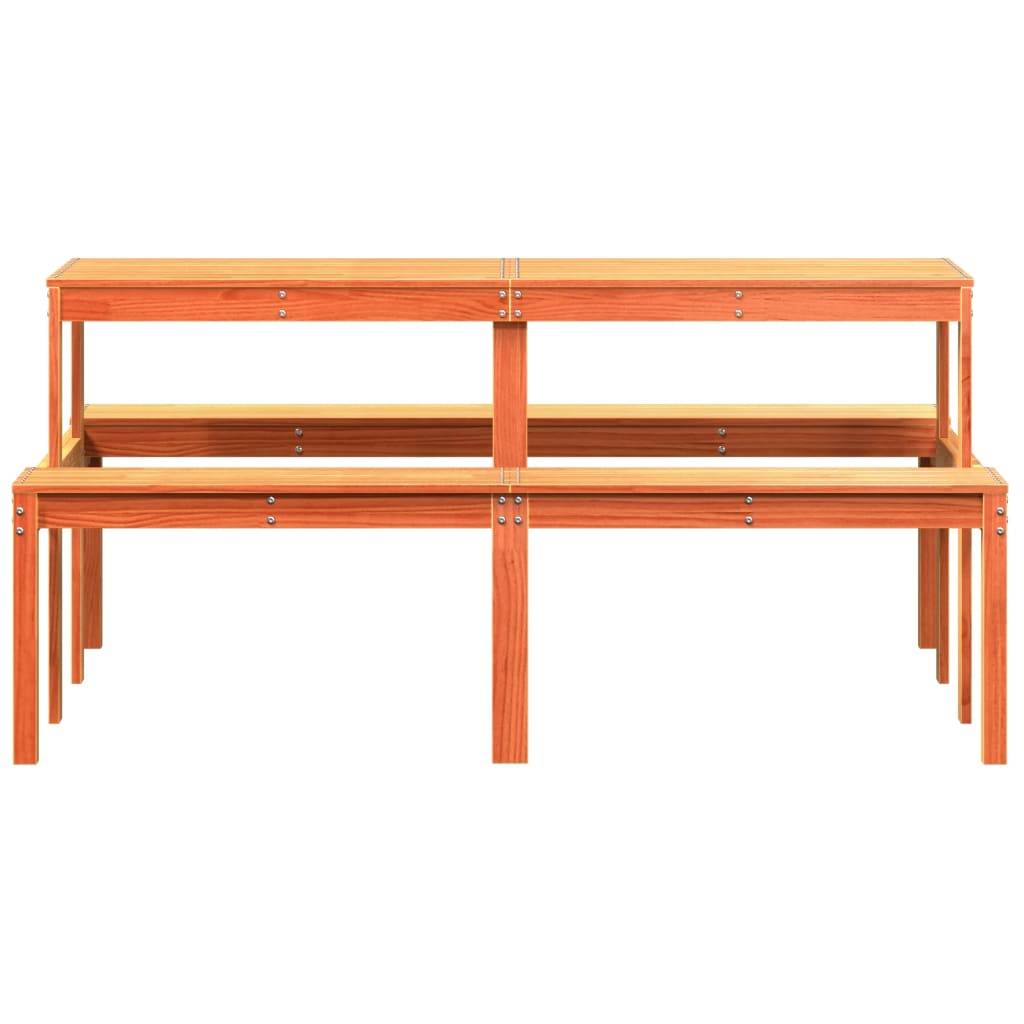 Table bois composite  Horrin Naturel  160 X 134 X 75 cm  - P87211N - Image 4