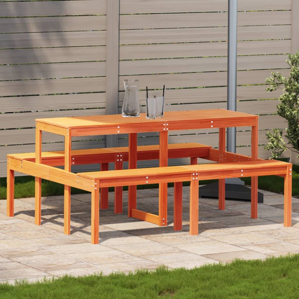Table bois composite  Horrin Naturel  160 X 134 X 75 cm  - P87211N - Image 1