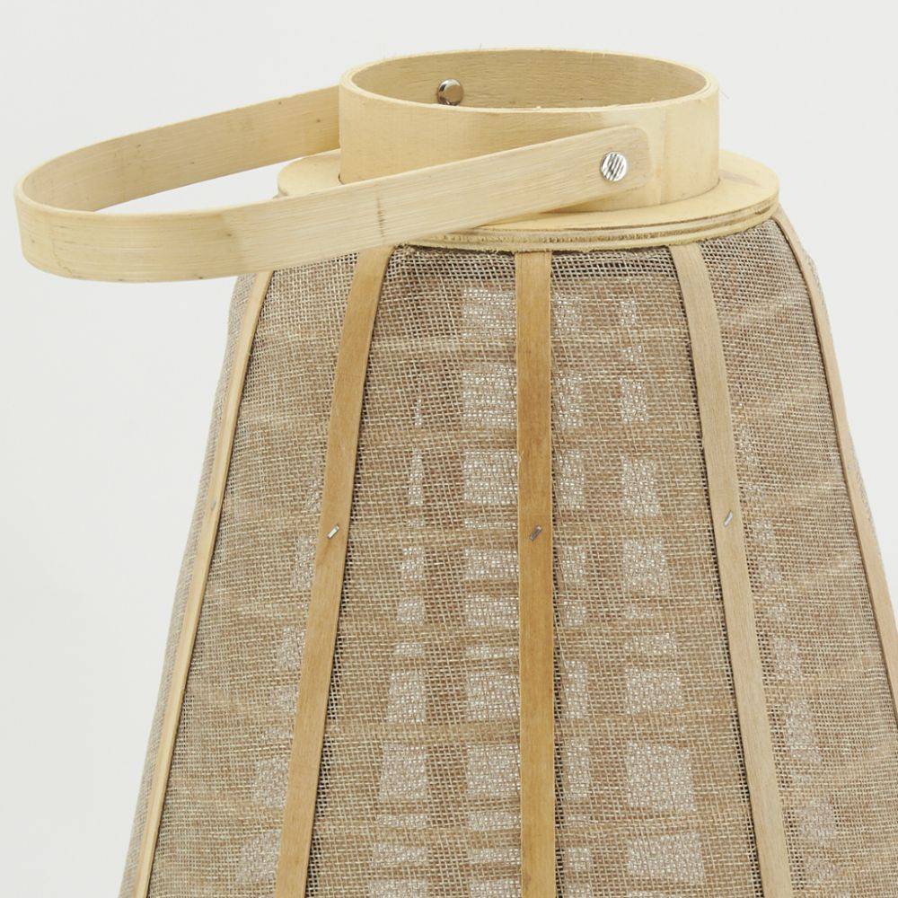 Aubry Gaspard - Lanterne bois et jute naturel H 55 - Imagen 2