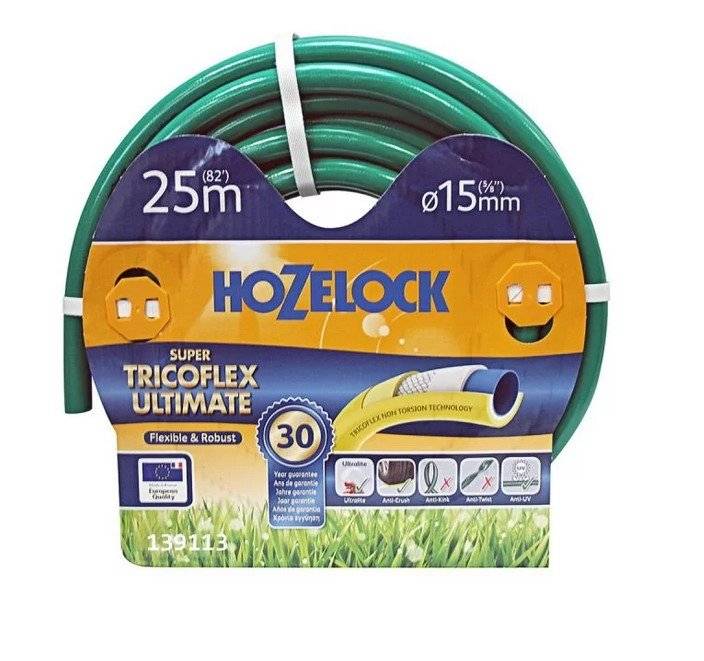 Hozelock - Tuyau d’arrosage multi usage Super Tricoflex Ultimate 19mm - 50m - vert HOZELOCK