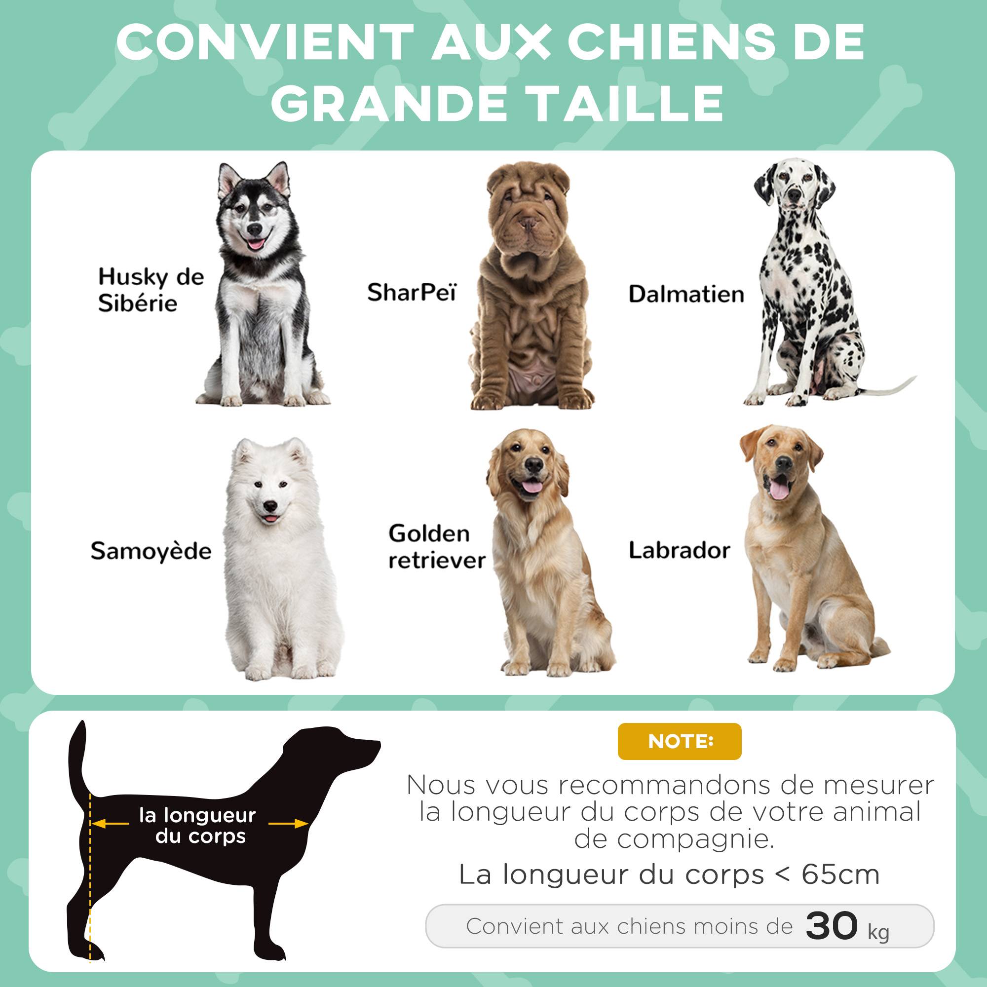 Lit surélevé pour chien grand confort extérieur avec auvent anti-UV gris clair - ComfortXL Outdoor Living - Image 6