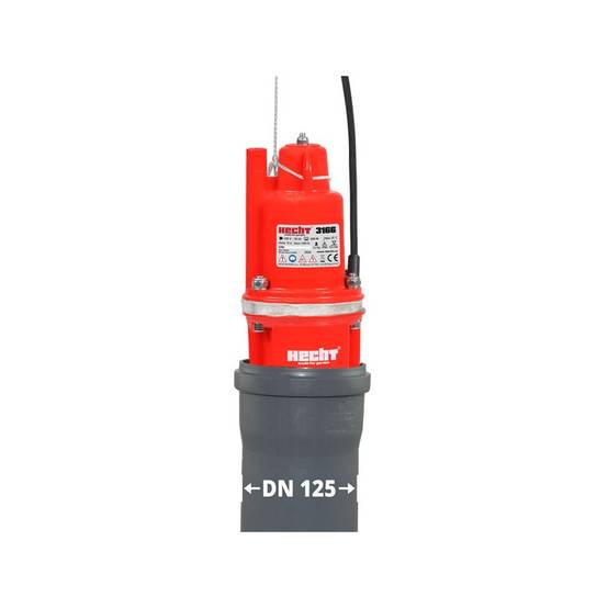 Hecht 3166 Pompe submersible pour eaux usées Pompe jardin Pompe à membrane 600W 1400 l/h - Image 5