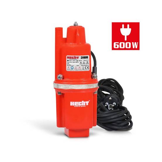 Hecht 3166 Pompe submersible pour eaux usées Pompe jardin Pompe à membrane 600W 1400 l/h - Image 2