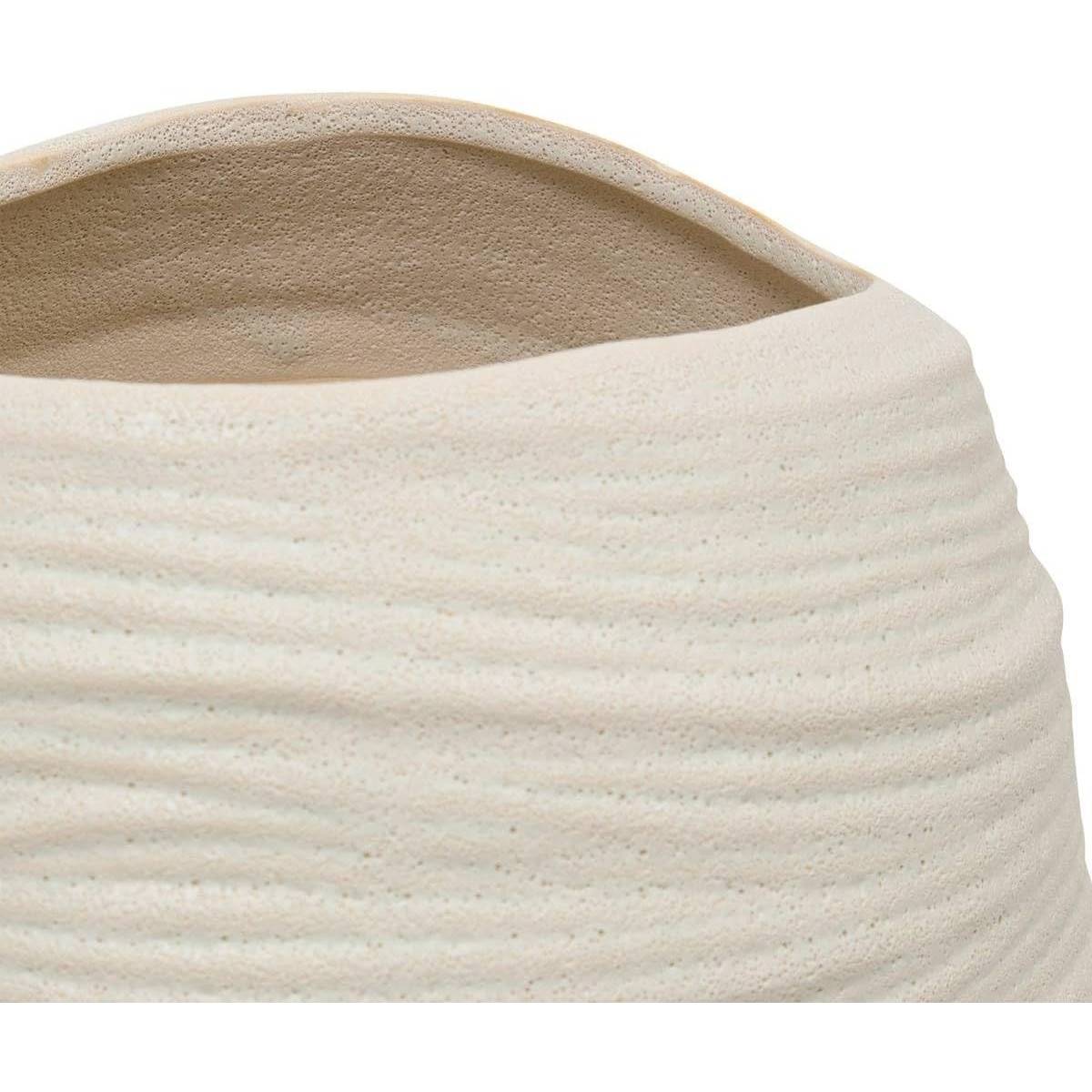 Vase Déco en Céramique "Prudi" 31cm Blanc - Image 2