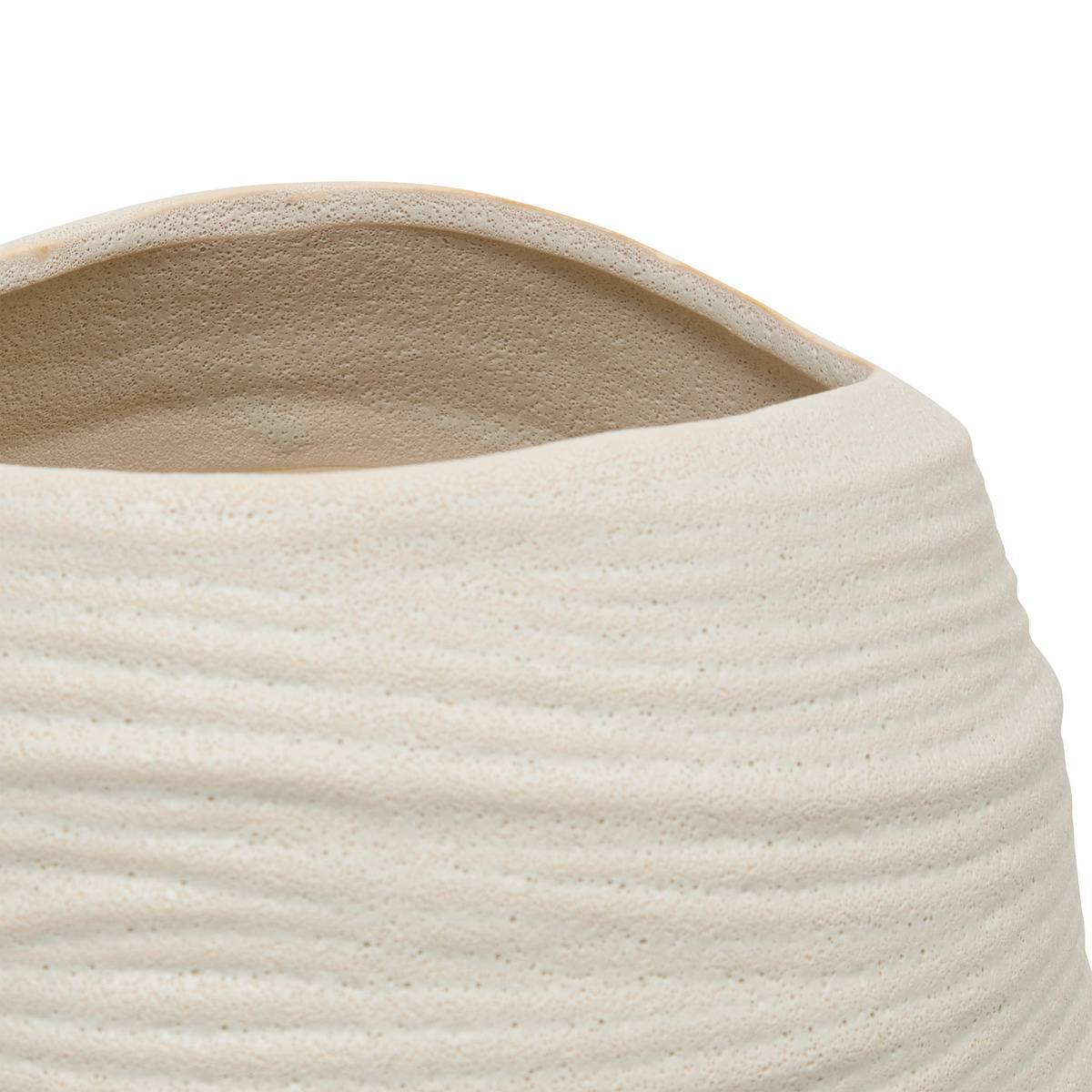 Atmosphera - Vase Prudi blanc H31,5cm - Atmosphera Créateur d'intérieur - Image 3