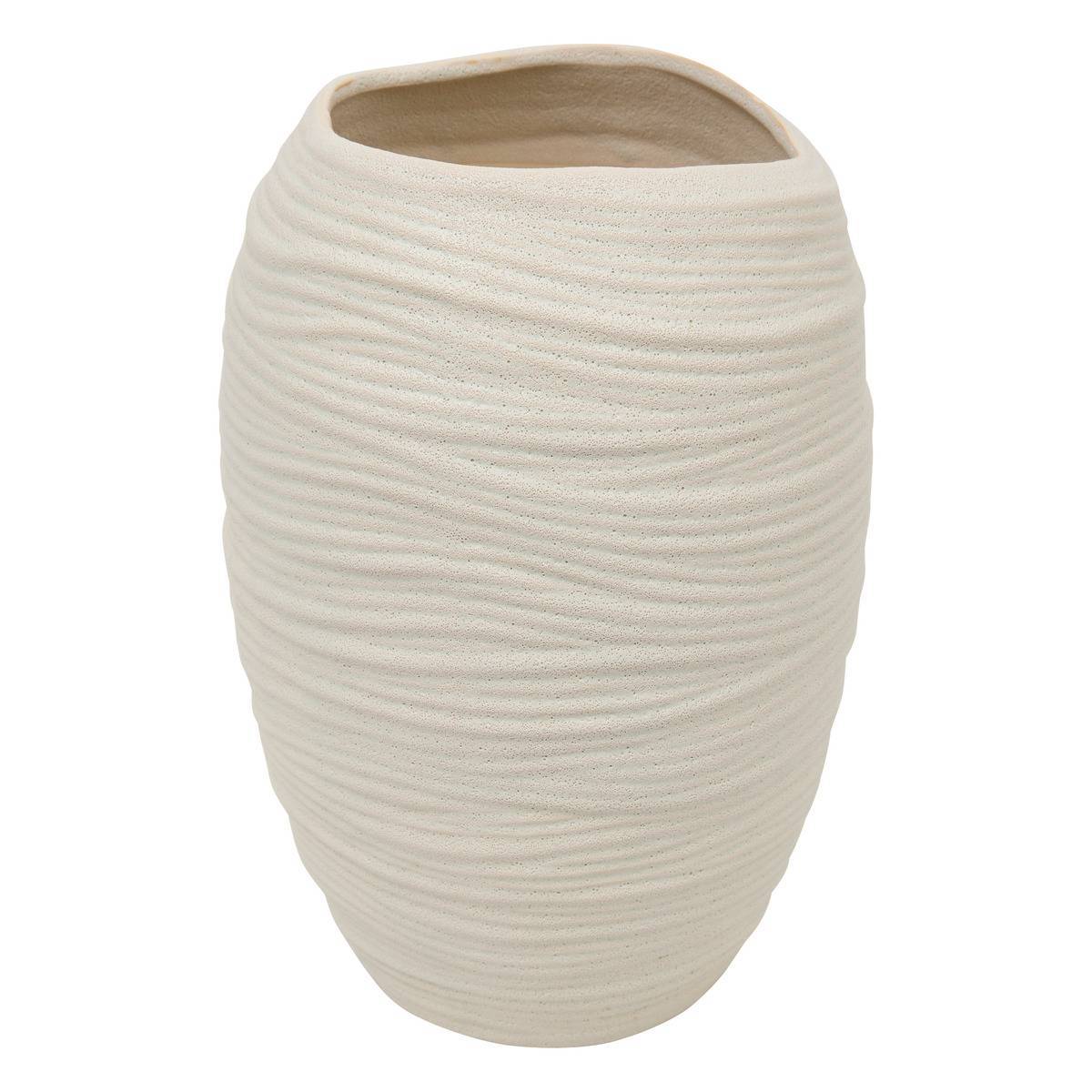 Atmosphera - Vase Prudi blanc H31,5cm - Atmosphera Créateur d'intérieur - Image 2