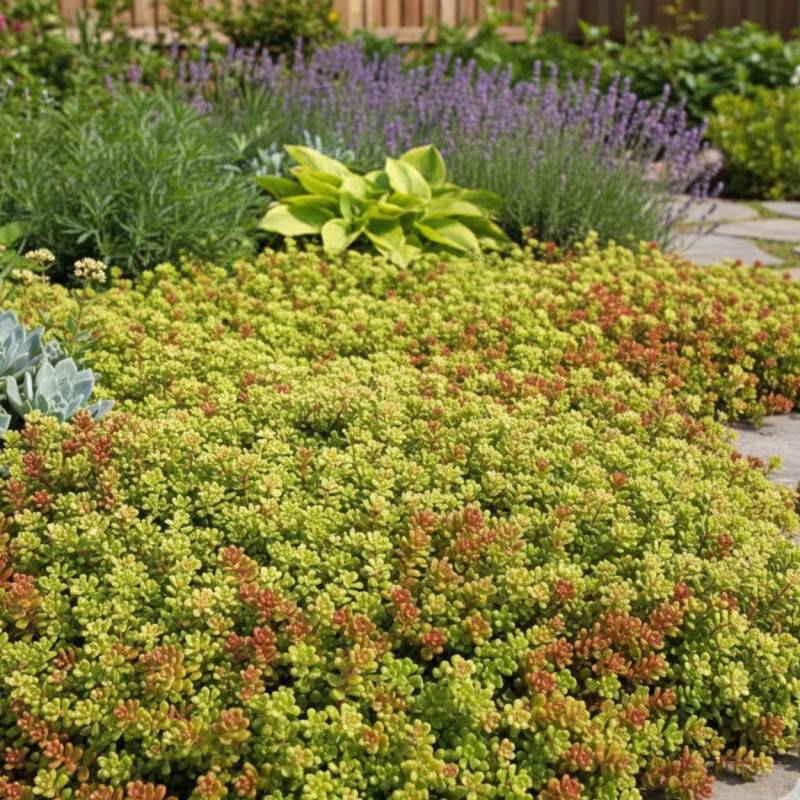 Orpin de l'Orégon, Sedum à fleurs Jaune/ - feuillage Persistant - Godet - 5/20 cm - Imagen 1