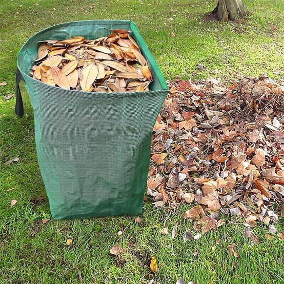 Sacs à feuilles réutilisables, poubelle pliable de 53 gallons, poubelle robuste pour jardin, piscine et pelouse IntiMeg - Image 5