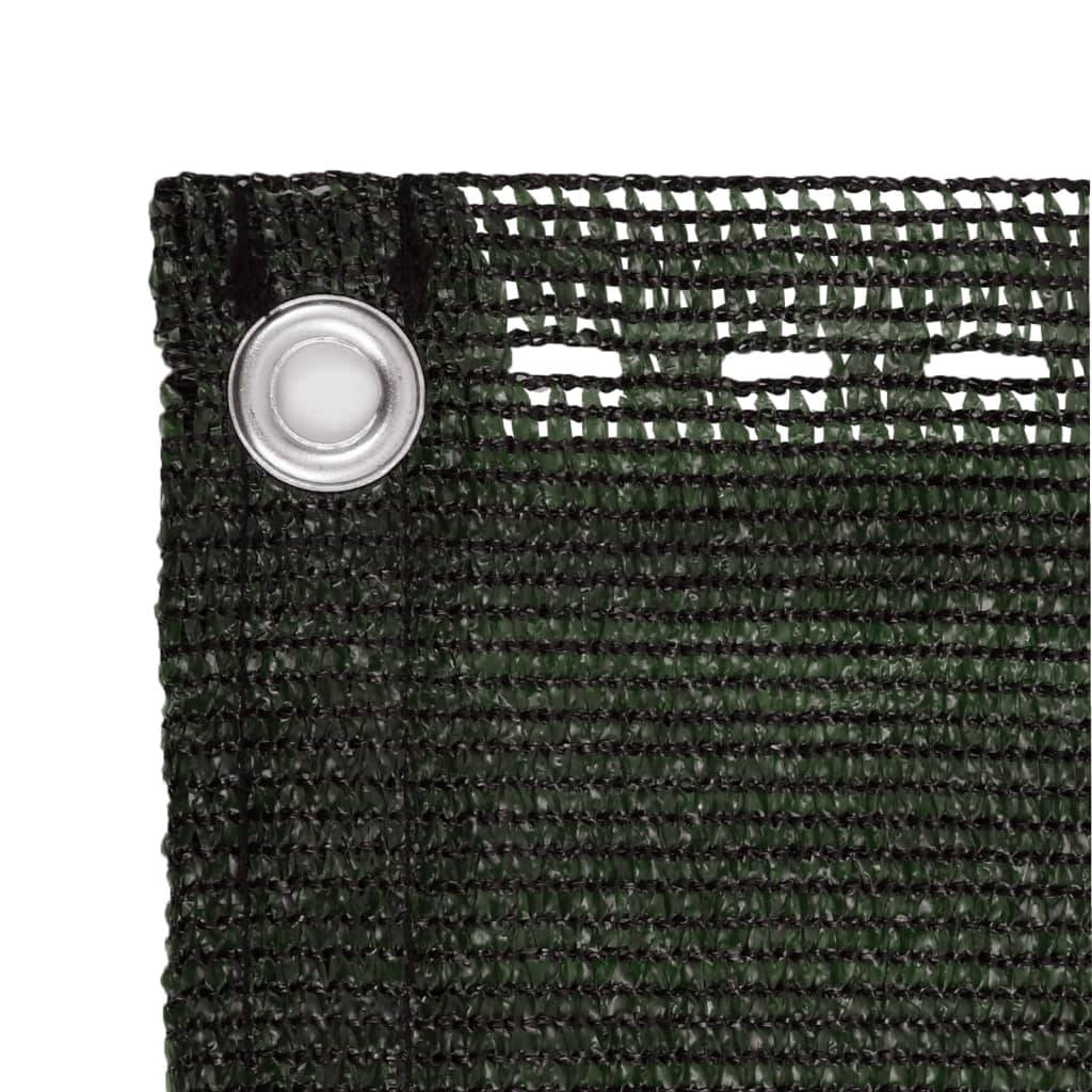 Helloshop26 - Écran de balcon brise pare vue protection confidentialité 90 x 500 cm PEHD vert foncé - Imagen 3
