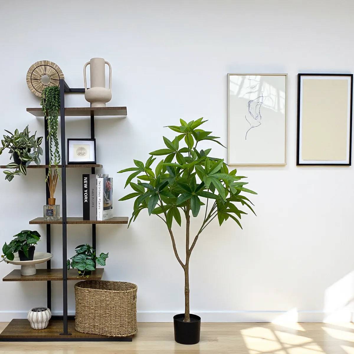 Plante artificielle pachira 120cm - Image 3