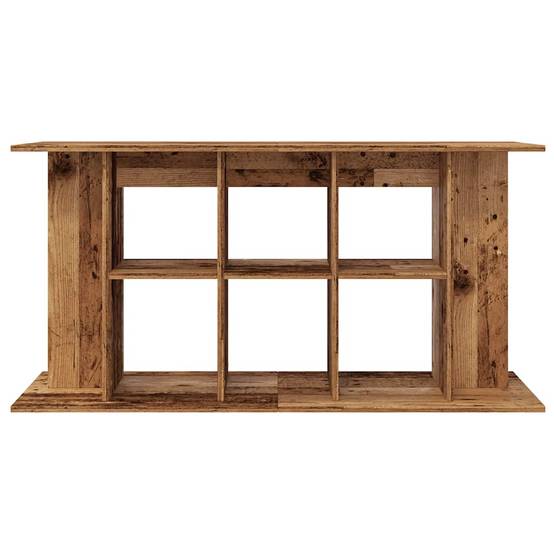 Meuble Aquarium XXL Bois Style Industriel avec Rangement 120x40x60 cm Vieux Bois - ComfortXL Outdoor Living - Image 4