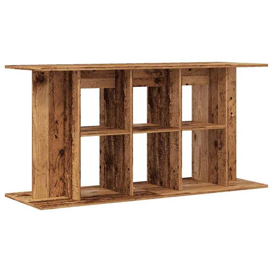 Meuble Aquarium XXL Bois Style Industriel avec Rangement 120x40x60 cm Vieux Bois - ComfortXL Outdoor Living - Image 2