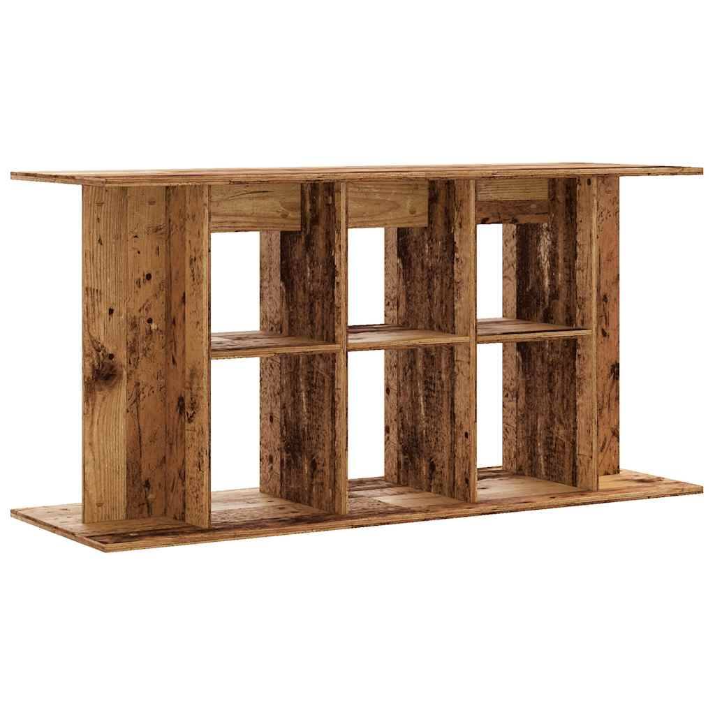 Meuble Aquarium XXL Bois Style Industriel avec Rangement 120x40x60 cm Vieux Bois - ComfortXL Outdoor Living - Image 6