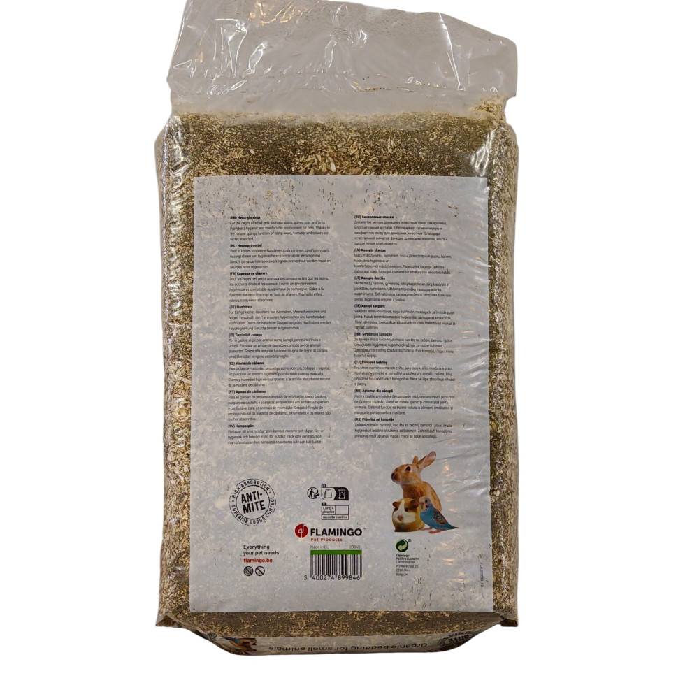 Animallparadise - Litière en paille de chanvre 3 kg soit 48 L, pour rongeur - Imagen 3