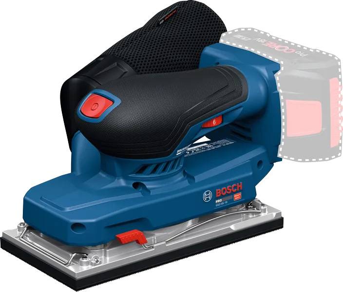 Ponceuse vibrante Sans fil 18V PRO HEAVY DUTY GSS18V-18 - BOSCH - sans batterie, ni chargeur - L-Boxx - 06019R7001 - Image 4