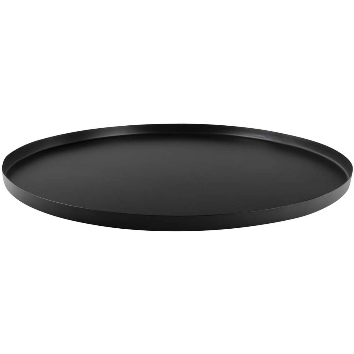 Pt Living - Plateau rond en métal Tray 39.5 cm Noir Pt'