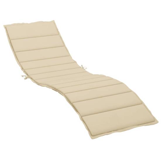 PANGIVO - Coussin de chaise longue tissu oxford beige 200 x 50 x 3 cm - PANGIVO - Image 2