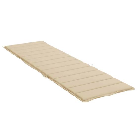 PANGIVO - Coussin de chaise longue tissu oxford beige 200 x 50 x 3 cm - PANGIVO - Image 4