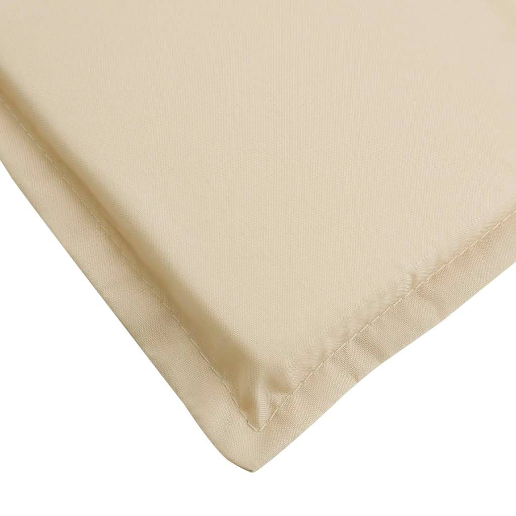 PANGIVO - Coussin de chaise longue tissu oxford beige 200 x 50 x 3 cm - PANGIVO - Image 7