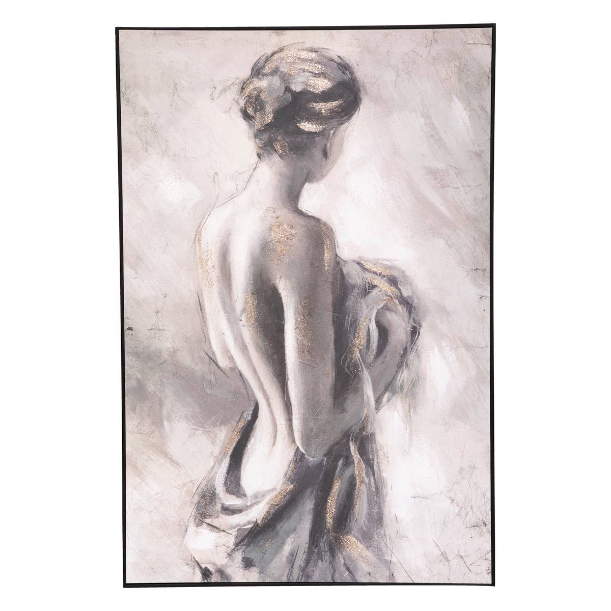 Atmosphera - Toile peinte encadrée "Nu" 60x90cm - Atmosphera Créateur d'intérieur - Image 2
