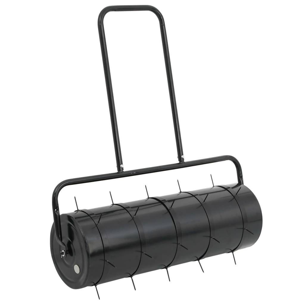 Vidaxl - Rouleau à gazon de jardin à tirer et colliers d'aérateur 63 L fer acier vidaXL 3308006 - Image 1
