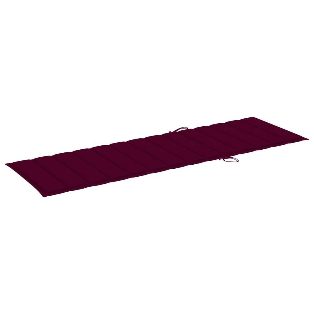 Helloshop26 - Transat chaise longue bain de soleil lit de jardin terrasse meuble d'extérieur avec coussin bois d'acacia solide - Imagen 8