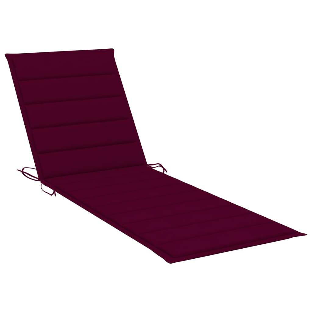 Helloshop26 - Transat chaise longue bain de soleil lit de jardin terrasse meuble d'extérieur avec coussin bois d'acacia solide - Imagen 7