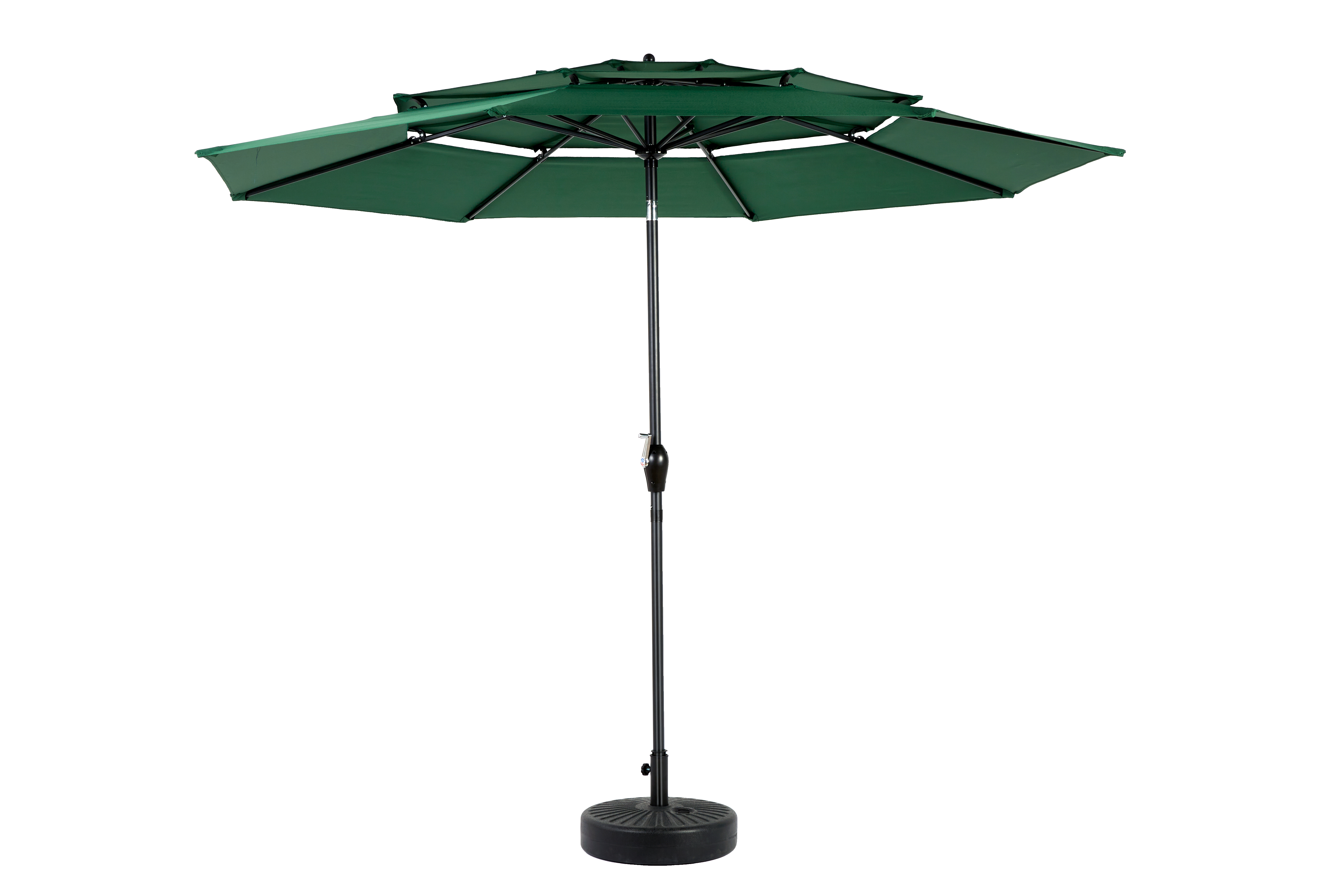 PANGIVO - Parasol extérieur rectangulaire double face en acier, vert foncé, 14.8 x 9.4 x 10.5 cm - PANGIVO - Image 5