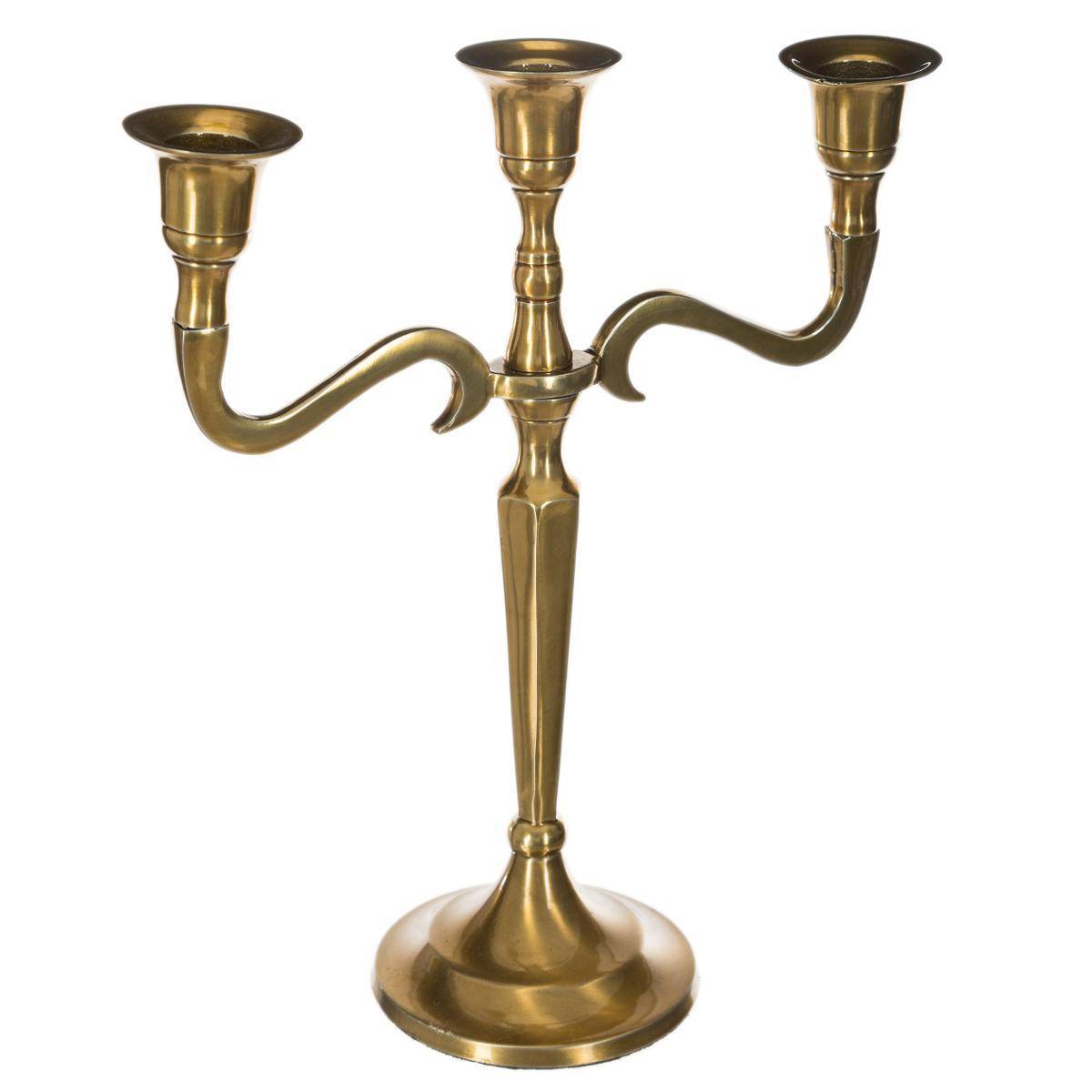 Atmosphera - Bougeoir métal doré H27cm - Atmosphera Créateur d'intérieur - Image 1