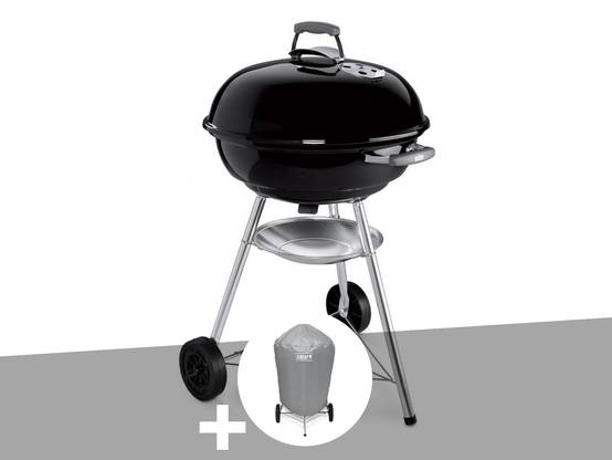 Weber - Barbecue à charbon Compact Kettle 57 cm + Housse - Weber - Image 1