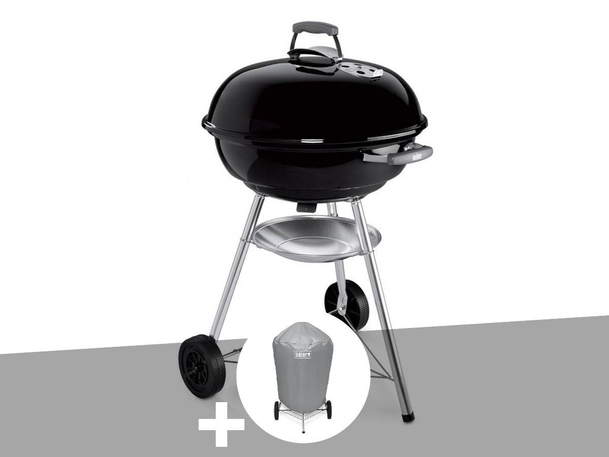 Weber - Barbecue à charbon Compact Kettle 57 cm + Housse - Weber - Image 1